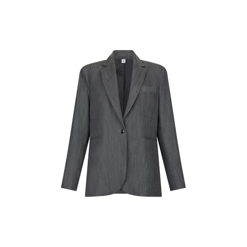 Blazer Donna con chiusura monopetto e spacchi posteriori